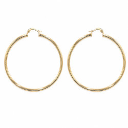 Kolczyki CM miedź pozłacana 14k [ 6 cm ] - MF42897