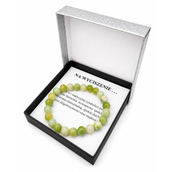 Bransoletka w pudełku Na Wyciszenie [jadeit] - MF39351
