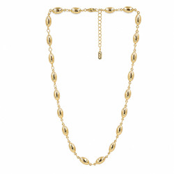 Naszyjnik CM miedź pozłacana 14k [ 46+5 cm ] - MF42771