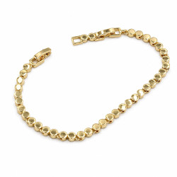 Bransoletka CM miedź pozłacana 14k [ 17+2 cm ] - MF44369