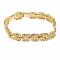 Bransoletka CM miedź pozłacana 14k [ 17+2 cm ]  - MF44200