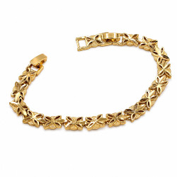 Bransoletka CM miedź pozłacana 14k [ 17+2 cm ]  - MF44197