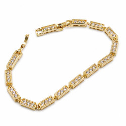 Bransoletka CM miedź pozłacana 14k [ 17+2 cm ]  - MF44034