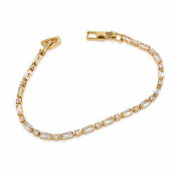 Bransoletka CM miedź pozłacana 14k [ 17+1 cm ]  - MF44033