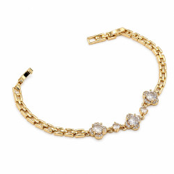 Bransoletka CM miedź pozłacana 14k [ 17+2 cm ]  - MF44028