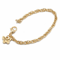 Bransoletka CM miedź pozłacana 14k [ 18 cm ]  - MF44009