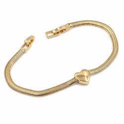 Bransoletka CM miedź pozłacana 14k [ 18+1 cm ]  - MF44008