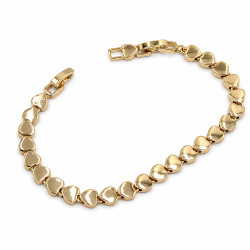 Bransoletka CM miedź pozłacana 14k [ 16+2 cm ]  - MF44041