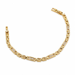 Bransoletka CM miedź pozłacana 14k [ 17+2 cm ]  - MF44036
