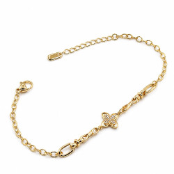 Bransoletka CM miedź pozłacana 14k [ 18+3 cm ]  - MF44045