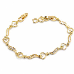 Bransoletka CM miedź pozłacana 14k [ 19 cm ]  - MF44027