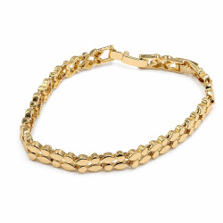 Bransoletka CM miedź pozłacana 14k [ 17+2 cm ]  - MF44199