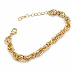 Bransoletka CM miedź pozłacana 14k [ 17+3 cm ] - MF44051