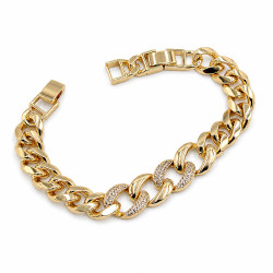 Bransoletka CM miedź pozłacana 14k [ 17+2 cm ] - MF44206