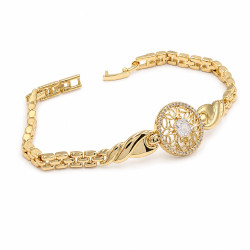 Bransoletka CM miedź pozłacana 14k [ 17+2 cm ] - MF44216