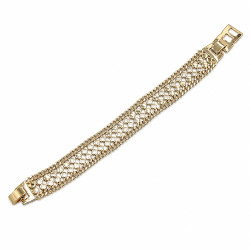 Bransoletka CM miedź pozłacana 14k [ 17+2 cm ] - MF44194
