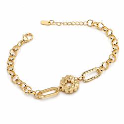 Bransoletka CM miedź pozłacana 14k [ 17+3 cm ] - MF44042