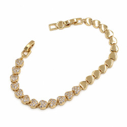 Bransoletka CM miedź pozłacana 14k [ 16+2 cm ] - MF44212
