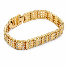 Bransoletka CM miedź pozłacana 14k [ 17+2 cm ] - MF44032
