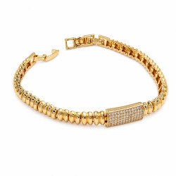 Bransoletka CM miedź pozłacana 14k [ 17+2 cm ] - MF44219