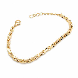 Bransoletka CM miedź pozłacana 14k [ 17+3 cm ] - MF44374