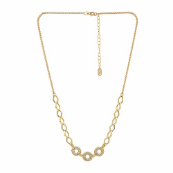 Naszyjnik CM miedź pozłacana 14k [ 40+5 cm ] - MF44078