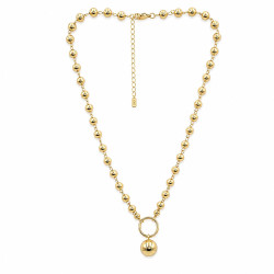 Naszyjnik CM miedź pozłacana 14k [ 40+5 cm ] - MF44093