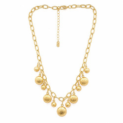 Naszyjnik CM miedź pozłacana 14k [ 40+5 cm ] - MF44112