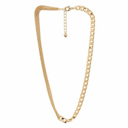 Naszyjnik CM miedź pozłacana 14k [ 46+5 cm ] - MF44092