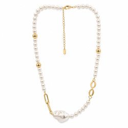 Naszyjnik CM miedź pozłacana 14k [ 40+5 cm ] - MF44171