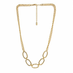 Naszyjnik CM miedź pozłacana 14k [ 40+5 cm ] - MF44087