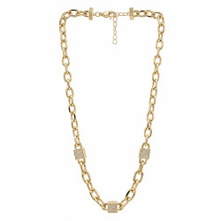 Naszyjnik CM miedź pozłacana 14k [ 44+5 cm ] - MF44177