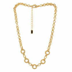 Naszyjnik CM miedź pozłacana 14k [ 40+5 cm ] - MF44063