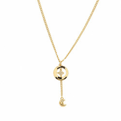 Naszyjnik CM miedź pozłacana 14k [ 40+5 cm ] - MF44079