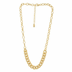 Naszyjnik CM miedź pozłacana 14k [ 40+5 cm ] - MF44067