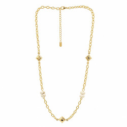 Naszyjnik CM miedź pozłacana 14k [ 40+5 cm ] - MF44070