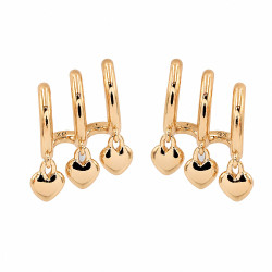 Kolczyki Xuping pozłacane 18k [ 2 x 1,5 cm ] - MF40920-2
