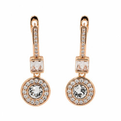 Kolczyki Xuping pozłacane 18k [ 2,5 cm ] - MF40742