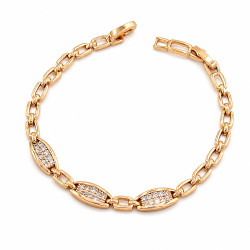 Bransoletka Xuping pozłacana 18k [ 17+3 cm ] - MF43188