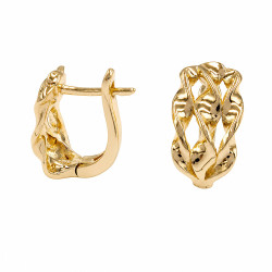 Kolczyki CM miedź pozłacana 14k [ 1,7 cm ] - MF44018
