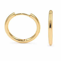 Kolczyki CM miedź pozłacana 14k [ 2,8 cm ] - MF44039