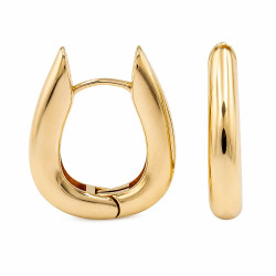 Kolczyki CM miedź pozłacana 14k [ 2,5 cm ] - MF44191