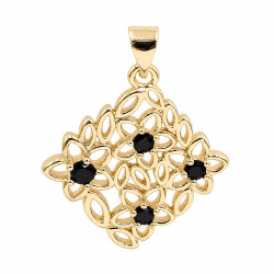 Przywieszka CM miedź pozłacana 14k [ 3,5 cm ] - MF42986