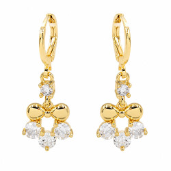 Kolczyki CM miedź pozłacana 14k [ 3 cm ] - MF44340