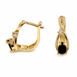 Kolczyki CM miedź pozłacana 14k [ 2 cm ] - MF44181