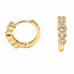 Kolczyki CM miedź pozłacana 14k [ 1,6 cm ] - MF42995