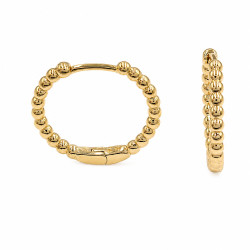 Kolczyki CM miedź pozłacana 14k [ 1 cm ] - MF42127