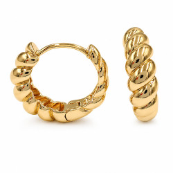 Kolczyki CM miedź pozłacana 14k [ 2 cm ] - MF44190