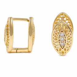 Kolczyki CM miedź pozłacana 14k [ 1,5 cm ] - MF44019