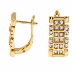 Kolczyki CM miedź pozłacana 14k [ 1,7 cm ] - MF44121